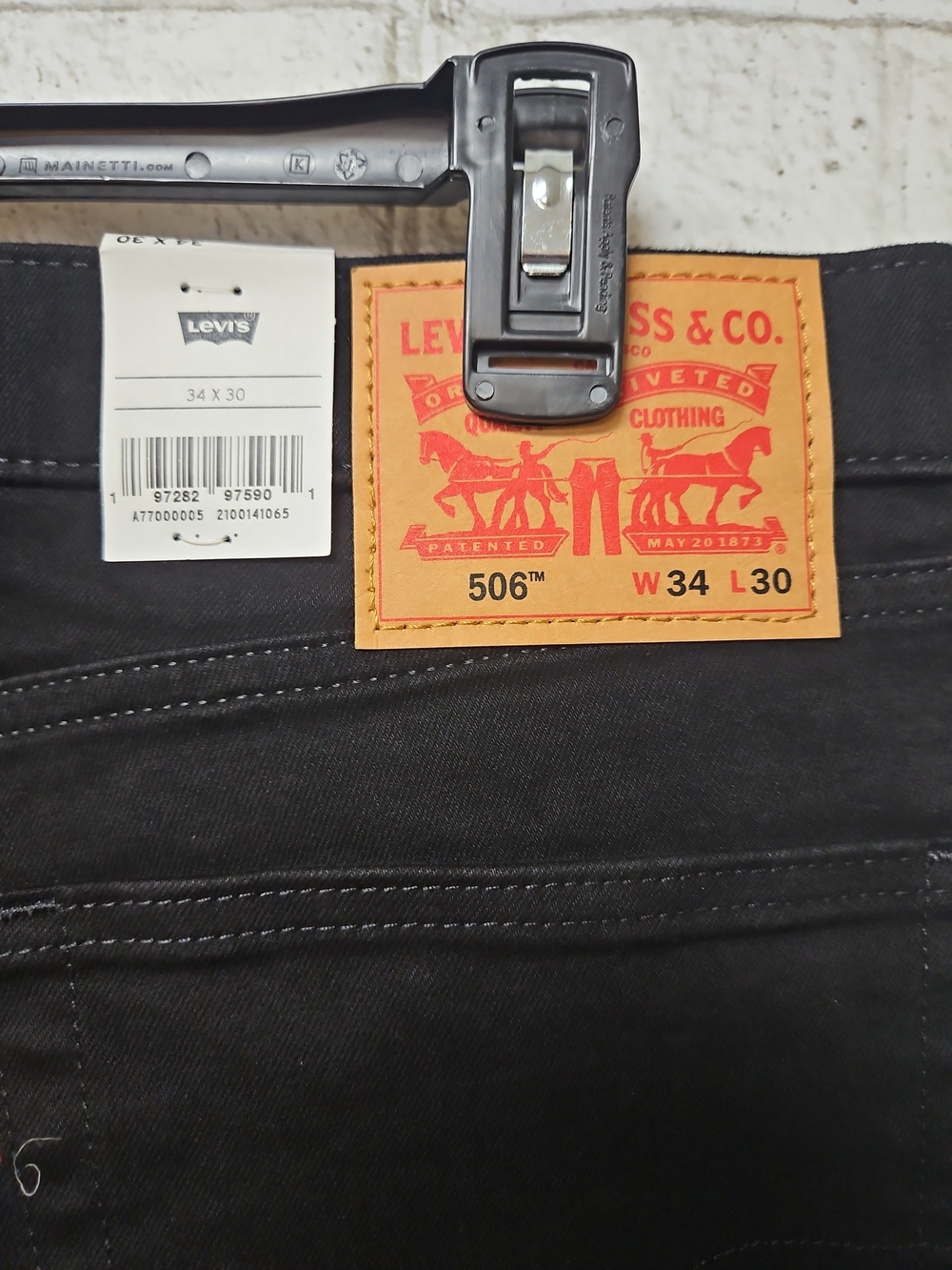 Levi's Men's Black 506 Comfort Straight Jeans Size 34x30 NWT - Picture 3 of 8